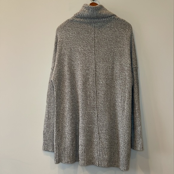 NWOT Knit Tunic Length Turtle Neck, Women’s XL. Heathered Brown Color - Picture 9 of 11